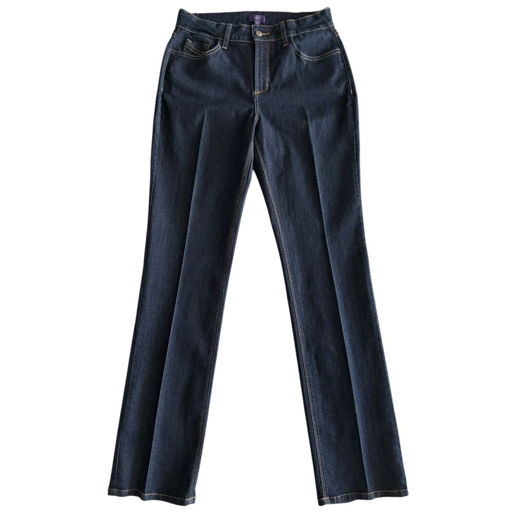 NYDJ LIFT-TUCK TECHNOLOGY DARK WASH STRAIGHT LEG JEANS NWOT SIZE 10